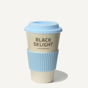 Bambusbecher mit Black Delight Logo in „Diversen Farben“